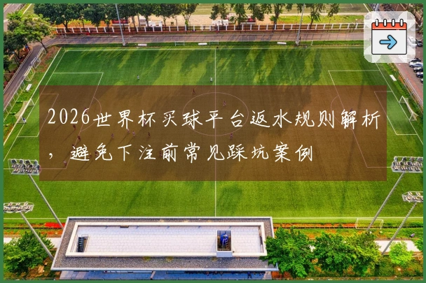 2026世界杯买球平台返水规则解析，避免下注前常见踩坑案例