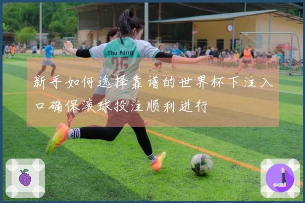 新手如何选择靠谱的世界杯下注入口确保滚球投注顺利进行